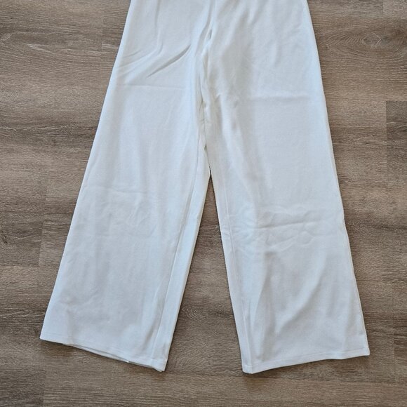 Remarkable Energy White Floral Embroidered Strapless Jumpsuit M New With Tags - Picture 7 of 17